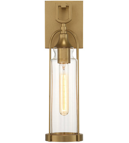 Eurofase Lighting 42726-025 Yasmin 1 Light 17 inch Aged Gold Outdoor Wall Sconce