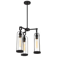 Eurofase Lighting 42728-016 Yasmin 3 Light 18 inch Satin Black Outdoor Chandelier