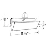 ELCO Lighting ETW4240W LED Pipe Wall Wash Track Fixture 20W 4000K 1550 lm White Finish