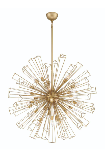 Eurofase Lighting 43864-024 Dendelio 29 Ceiling Pendant Chandelier Light, Gold Finish