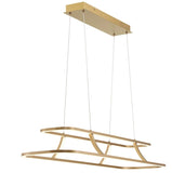 Eurofase Lighting 43877-027 Cadoux 1 Light 11.75 inch Chandelier Ceiling Light Coffee Gold Finish