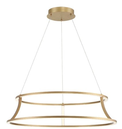 Eurofase Lighting 43886-029 Cadoux 1 Light 30 Inch Chandelier Ceiling Light Gold Finish