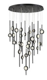 Eurofase Lighting 43890-019 Barletta 26 Light 39.75 Inch Chandelier Ceiling Light Black Finish