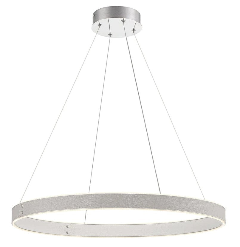 Eurofase Lighting 43897-032 Verdura 1 Light 28.5 inch Chandelier Ceiling Light Grey Finish