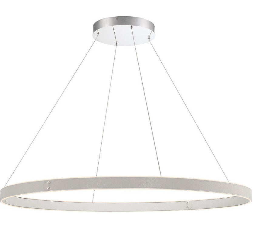 Eurofase Lighting 43898-039 Verdura 1 Light 45.25 inch Round Chandelier Ceiling Light Grey Finish