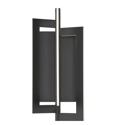 Eurofase Lighting 44075-019 Livra LED 8 inches Sconce Wall Light, Black Finish