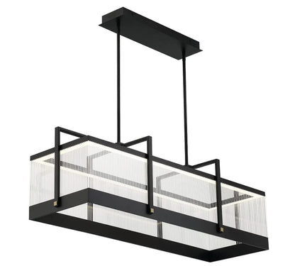 Eurofase Lighting 44255-015 Tye LED 1 Light 13 inch Chandelier Ceiling Light Matte Black Finish