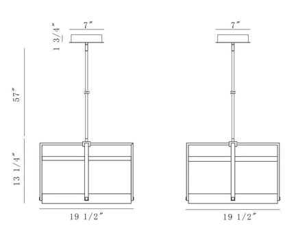 Eurofase Lighting 44256-012 Tye LED 1 Light 20 inch Chandelier Ceiling Light Matte Black Finish