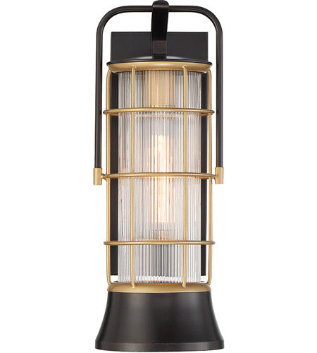 Eurofase Lighting 44263-010 LED Rivamar 1 Light 6 inch Oil Rubbed Bronze/Gold Lantern