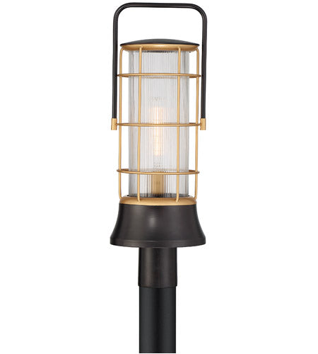 Eurofase Lighting 44265-014 LED Rivamar 1 Light 8 inch Oil Rubbed Bronze/Gold Lantern