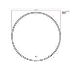 Eurofase Lighting 44279-028 Cerissa LED 1 Light 30 inch Wall Mirror Light Gold Finish