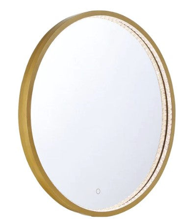Eurofase Lighting 44279-028 Cerissa LED 1 Light 30 inch Wall Mirror Light Gold Finish