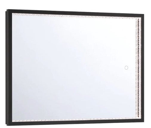 Eurofase Lighting 44280-017 Cerissa LED 1 Light 30 inch x 22 inch Wall Mirror Light Black Finish