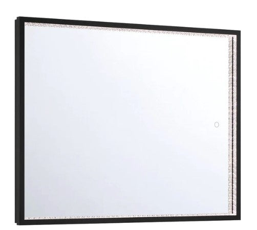 Eurofase Lighting 44281-014 Cerissa LED 1 Light 28 inch x 36 inch Wall Mirror Light Black Finish