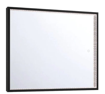 Eurofase Lighting 44281-014 Cerissa LED 1 Light 28 inch x 36 inch Wall Mirror Light Black Finish