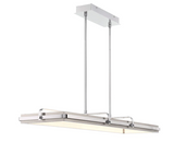 Eurofase Lighting 44822-019 Annilo 1 Light 15 inch LED Chandelier Ceiling Light, Chrome And Nickel Finish
