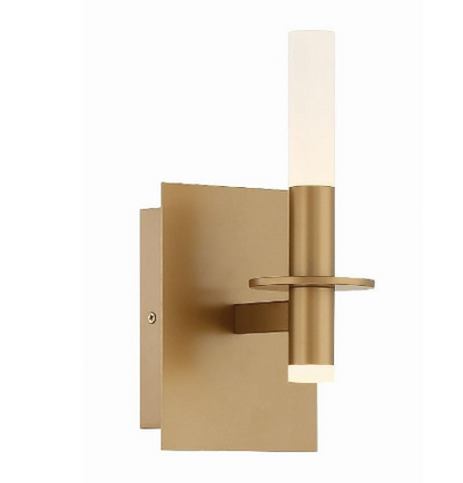 Eurofase Lighting 45233-012 Torna 6 inch Contemporary Style 1 LED Bath Vanity Wall Light, Gold Finish