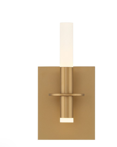 Eurofase Lighting 45233-012 Torna 6 inch Contemporary Style 1 LED Bath Vanity Wall Light, Gold Finish