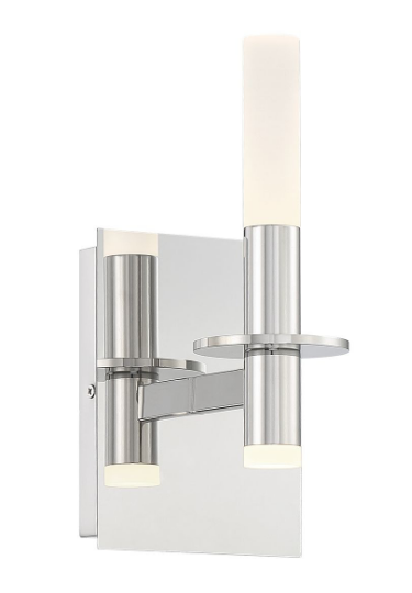Eurofase Lighting 45233-029 Torna 11 inch Tall Contemporary Style LED Bath Vanity Wall Light, Polished Nickel Finish