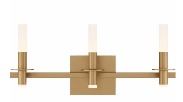 Eurofase Lighting 45234-019 Torna 24 inch Contemporary Style 3-LED Bath Vanity Wall Light, Gold Finish