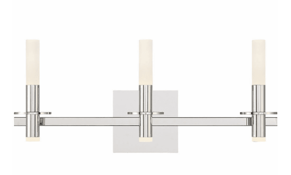Eurofase Lighting 45234-026 Torna 24 inch Contemporary Style 3-LED Bath Vanity Wall Light, Polished Nickel Finish