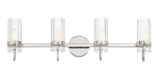 Eurofase Lighting 45464-027 Brook 4 Light 31 inch LED Bath Vanity Wall Light, Polished Nickel Finish