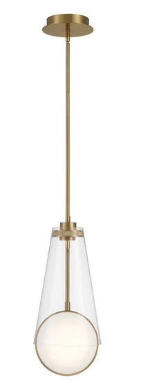 Eurofase Lighting 45609-015 Solari 8 inch LED Pendant Ceiling Light, Gold Finish