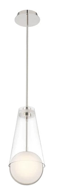 Eurofase Lighting 45609-028 Solari 8 inch LED Pendant Ceiling Light, Polished Nickel Finish