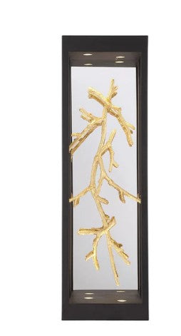 Eurofase Lighting 45699-016 Aerie 4 Light 6 inch LED Bath Vanity Wall Light, Black and Gold Finish