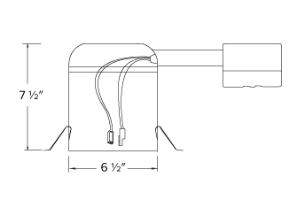 ELCO Lighting EL770RICDXA 6 Inch 0-10V IC Remodel Dedicated LED Housing