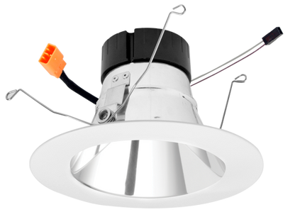 ELCO Lighting EL69540DCW 6 Inch 0-10V LED Inserts Chrome with White Ring Finish 4000K 1500 lm