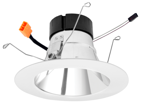 ELCO Lighting EL69540DCW 6 Inch 0-10V LED Inserts Chrome with White Ring Finish 4000K 1500 lm