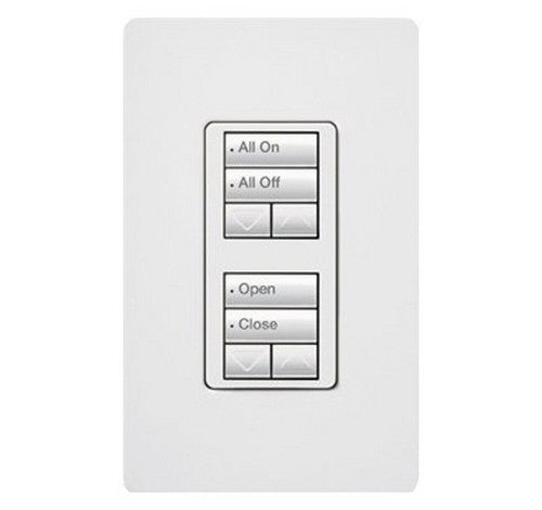 Lutron RRD-W2RLD RadioRA 2 Wall-mount Designer keypad dual group 2-button with dual raise/lower 120 VAC