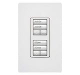 Lutron RRD-W2RLD RadioRA 2 Wall-mount Designer keypad dual group 2-button with dual raise/lower 120 VAC