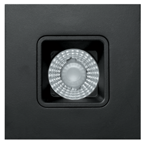 ELCO Lighting E2L13F30BB Teak System Contemporary All Black LED 2 Inch Recessed Lighting Square Reflector 3000k, 120V