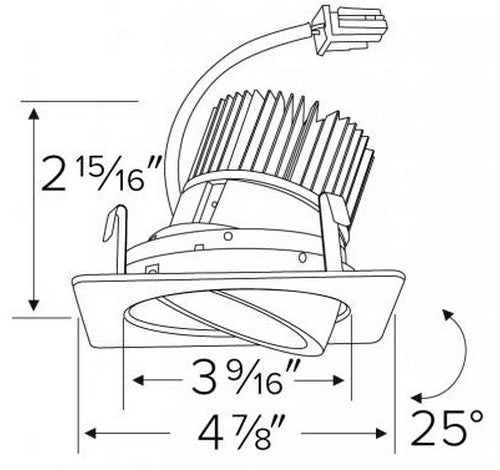 ELCO Lighting E428C Cedar System 4 Inch Square Adjustable Light Engine 1- BuyRite Electric