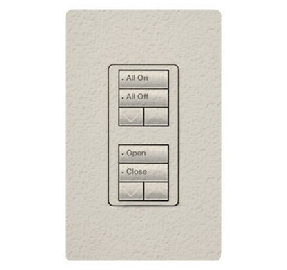 Lutron RRD-W2RLD RadioRA 2 Wall-mount Designer keypad dual group 2-button with dual raise/lower 120 VAC