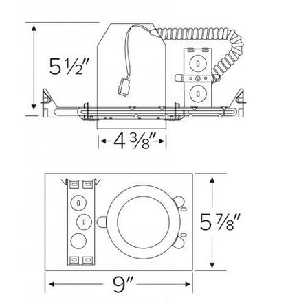 ELCO Lighting E4LC 4 Inch Cedar System Non-IC New Construction Housing - BuyRite Electric