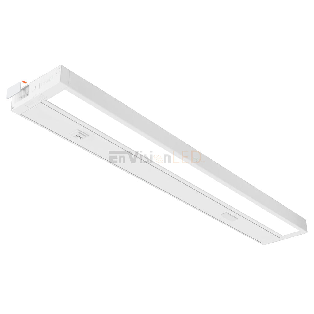 EnvisionLED LED-UC-28I-12W-5CCT-WH LED 28 Inch Under Cabinet Bar Light 12W, 5CCT White Finish
