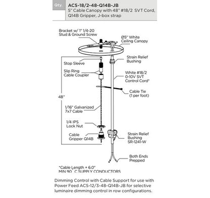 CREE LED Lighting CS14-22L-40K-10V 48" 22W 1" x 4' Linear Luminaire Dimmable 4000K - BuyRite Electric