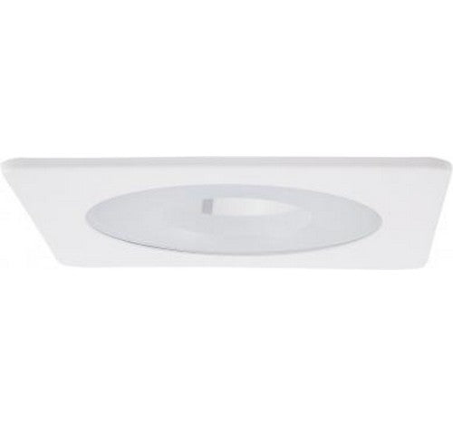 ELCO Lighting EL4515W Mahogany System 4 Inch Square Smooth Reflector Trim with Frosted Pinhole Lens White Finish- BuyRite Electric