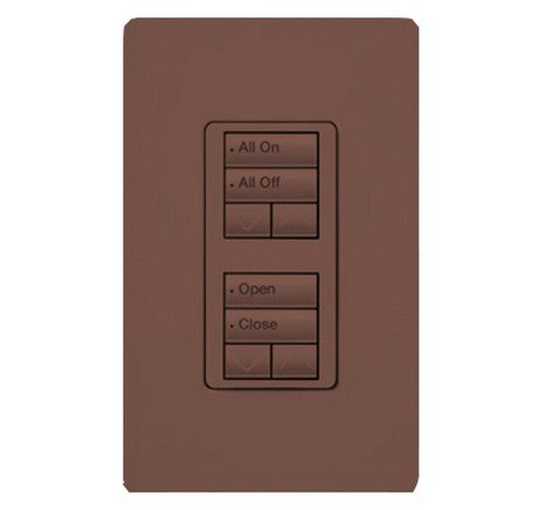 Lutron RRD-W2RLD RadioRA 2 Wall-mount Designer keypad dual group 2-button with dual raise/lower 120 VAC