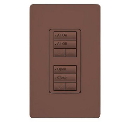 Lutron RRD-W2RLD RadioRA 2 Wall-mount Designer keypad dual group 2-button with dual raise/lower 120 VAC