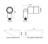 Core Lighting FL710-L2-30K-25-80-NS-BZ LED 6W Beam Angle 25° Outdoor lighting Lunminaire 3000K Bronze Finish