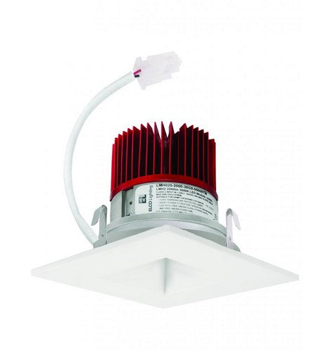 ELCO Lighting E417C1240W Cedar System 4 Inch Square on Square Reflector White Finish 1250 Lumens 4000K