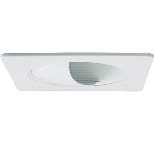 ELCO Lighting EL4592W Mahogany System 4 Inch Square Wall Wash Trim White Finish- BuyRite Electric