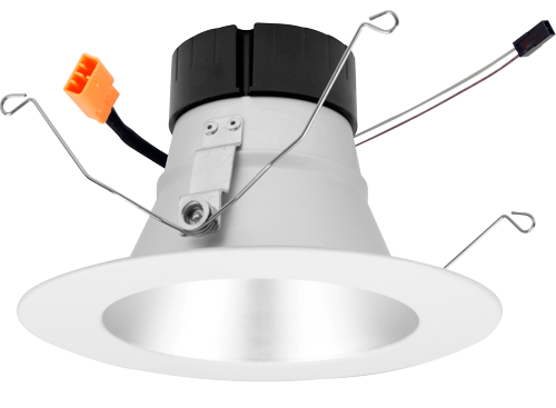 ELCO Lighting EL69540DHW 6 Inch 0-10V LED Inserts Haze with White Ring Finish 4000K 1500 lm