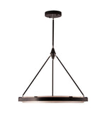 Alora Lighting PD302732CBSS Duo LED 32 inch Pendant Ceiling Light Black/Silver Finish