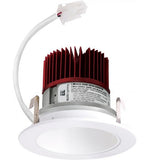 ELCO Lighting E414C0827W 4 Inch LED Light Engine with Baffle Trim White Finish 850 Lumens 2700K