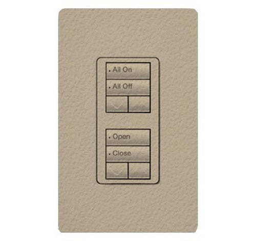 Lutron RRD-W2RLD RadioRA 2 Wall-mount Designer keypad dual group 2-button with dual raise/lower 120 VAC